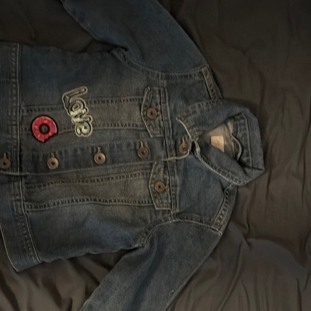 Kids Denim Jacket with Embroidered Details